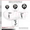 Service Caster 5 Inch Rubber on Cast Iron Caster Set with Ball Bearings 2 Brakes 2 Rigid SCC-20S520-RSB-TLB-2-R-2 - alternate 3